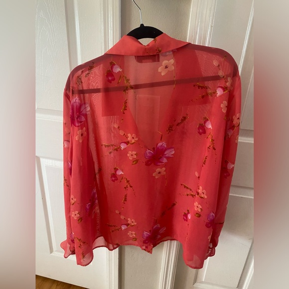 Vintage Blouse Women’s 2X. Mary McFadden Hawaiian Boho . One center button.Rare - Picture 5 of 5